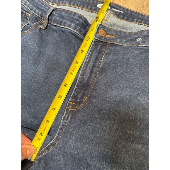 Old Navy Power Straight Womens Dark Wash Jeans Size 20 Cotton/Polyester Blend - Picture 7 of 11